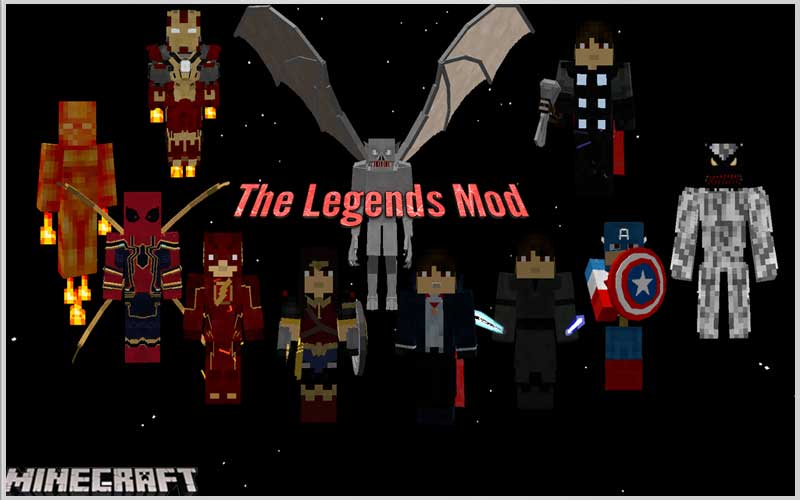 Avengers Infinity War Characters In Minecraft (Legends Mod) 