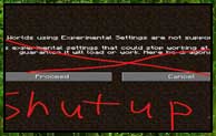 Shutup Experimental Settings! 1.16.5