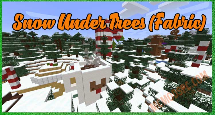 Snow Under Trees (Fabric)