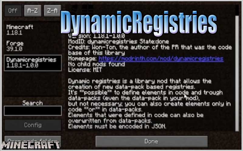 DynamicRegistries